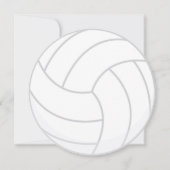 スポーツのテーマのバレーボールのパーティの招待状 招待状 (正面)