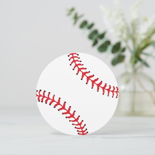 スポーツのテーマの野球のパーティの招待状 招待状 (スタンド正面)