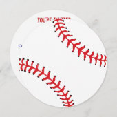 スポーツのテーマの野球のパーティの招待状 招待状 (正面/裏面)