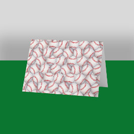 スポーツのテーマの野球のメッセージカード カード