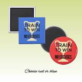 スポーツのトレーニングの赤い言い訳はやる気を起こさせるない マグネット