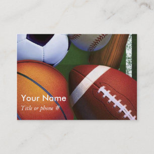 スポーツのビジネスおよびプロフィールカードテンプレート 名刺