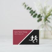 スポーツのフィジカルセラピーのリハビリテーション 名刺 (スタンド正面)