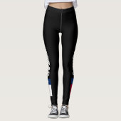 スポーツのフィットネスのヨガのためのテキサス州の旗のレギング レギンス (正面)