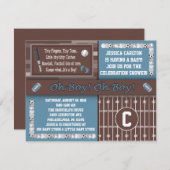 スポーツのベビーシャワー招待状 招待状 (正面/裏面)