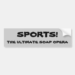 スポーツのメロドラマ バンパーステッカー