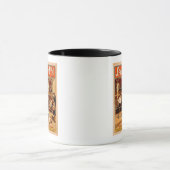 「スポーツのライフ」ボクシング演劇遊ポスター マグカップ (中央)