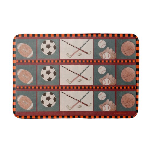 スポーツのヴィンテージのバス・マット バスマット (正面)
