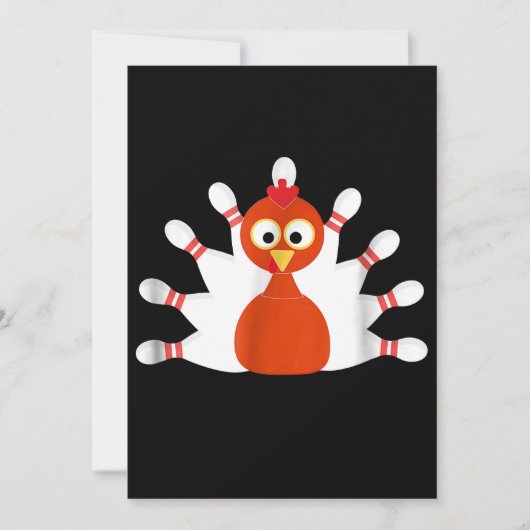 スポーツの七面鳥とボーリング-感謝祭 セーブザデート (正面)