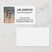 スポーツの写真撮影の名刺 名刺 (正面/裏面)