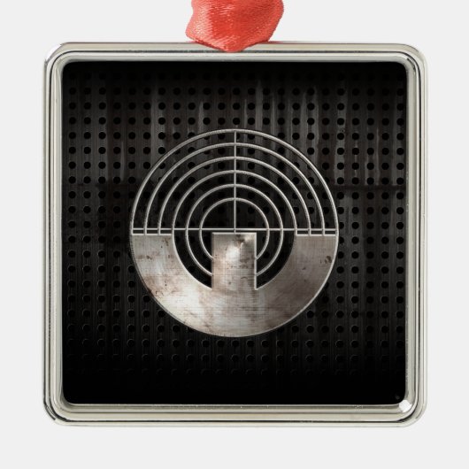 スポーツの射撃、発砲; カッコいい メタルオーナメント (正面)