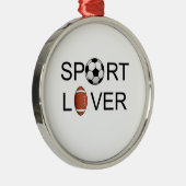 スポーツの恋人のオーナメント メタルオーナメント (右)