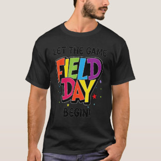 スポーツの日だ!ゲームを始めよう キッズ 男の子 女の子 先生 Tシャツ