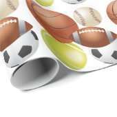 スポーツの状況のチームアスリートの体育館すべての季節 ラッピングペーパー (ロールコーナー)