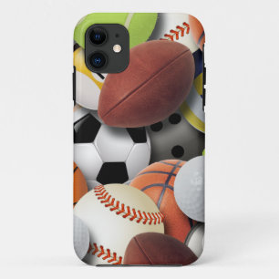 スポーツの球のコラージュ iPhone 11 ケース