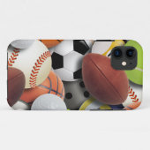 スポーツの球のコラージュ Case-Mate iPhoneケース (裏面(横))