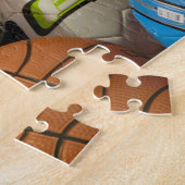 スポーツの球のジグソーパズルの山 ジグソーパズル (側面)