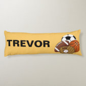 スポーツの球の抱き枕 ボディピロー (裏面)