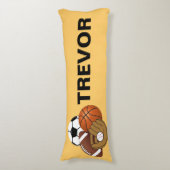 スポーツの球の抱き枕 ボディピロー (正面縦)