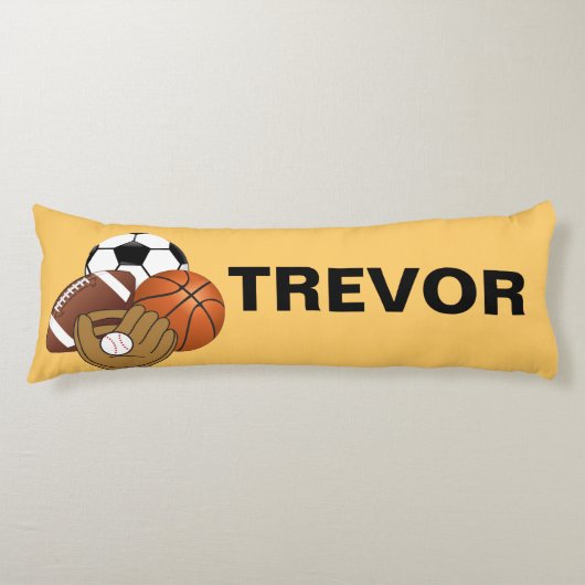 スポーツの球の抱き枕 ボディピロー (正面)