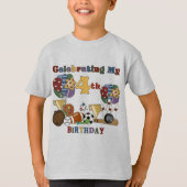 スポーツの第4誕生日のTシャツおよびギフトのために熱狂する Tシャツ (正面)