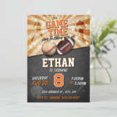 スポーツの誕生日の招待ベースボールサッカー 招待状 (スタンド正面)