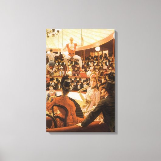 『スポーツの貴婦人』(別名:『サーカスの恋人』)by ジェームズ・ティソー キャンバスプリント (正面)