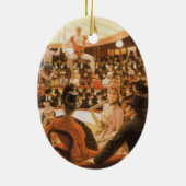 『スポーツの貴婦人』(別名:『サーカスの恋人』)by ジェームズ・ティソー セラミックオーナメント (裏面)