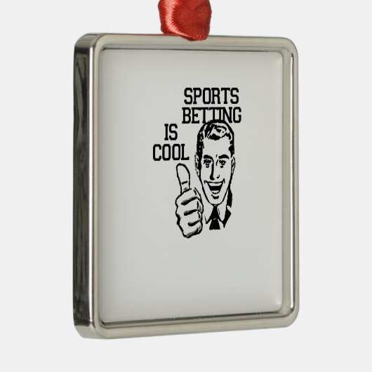 スポーツの賭けることはクールです!!  退化プロダクト メタルオーナメント (右)