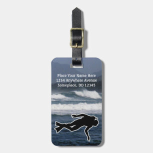 スポーツの重点のスキューバダイビングの海 ラゲッジタグ