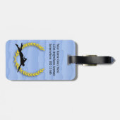 スポーツの重点の水泳は泳ぐ人を個人化します ラゲッジタグ (裏面横)