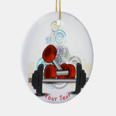 スポーツの重量挙げ装置 セラミックオーナメント (右)