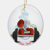 スポーツの重量挙げ装置 セラミックオーナメント (左)