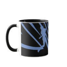 スポーツの野球の暗藍色のマグ