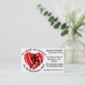 スポーツの障壁のパーソナルトレーナービジネスの破損 名刺 (スタンド正面)