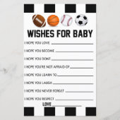 スポーツの願いベビー赤ちゃんシャワー活動 (正面)