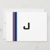 スポーツのMetsの野球のバーの（ユダヤ教の）バル・ミツバーの招待状 招待状 (裏面)