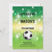 スポーツはっきりしたパーティーテーマ 招待状 (正面)