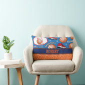 スポーツは一流のバスケットボールファンのおもしろいパターンを個人化します ランバークッション (椅子)