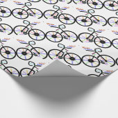 スポーツやる気を起こさせるサイクルファン向けバイクワード ラッピングペーパー (角)