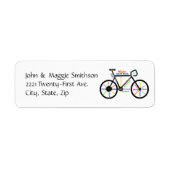 スポーツやる気を起こさせるバイクファン向け自転車ワード ラベル (正面)