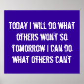 スポーツやる気を起こさせるポスター ポスター (正面)