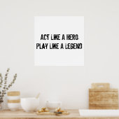 スポーツやる気を起こさせるポスター ポスター (キッチン)