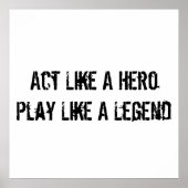 スポーツやる気を起こさせるポスター ポスター (正面)