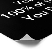 スポーツやる気を起こさせる引用文バスケットボールのポスター ポスター (角)