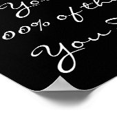 スポーツやる気を起こさせる引用文バスケットボールのポスター ポスター (角)