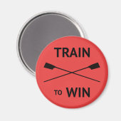 スポーツやる気を起こさせる引用文赤いボート マグネット (正面/裏面)