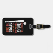 スポーツやる気を起こさせる感動的引用文野球 ラゲッジタグ (正面横)