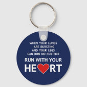 スポーツやる気を起こさせる陸上引用文 キーホルダー (正面)