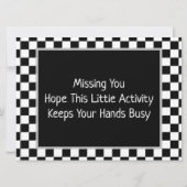 スポーツをテーマにしたアクティビティカード 案内状 (裏面)